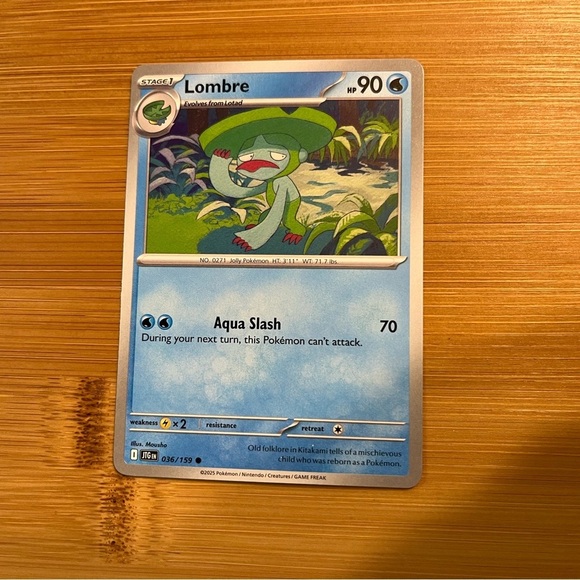 Lombre Pokémon Card - Picture 5 of 9